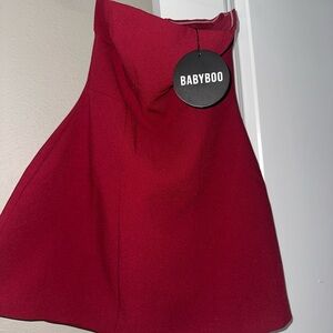 Babyboo wine colored dress